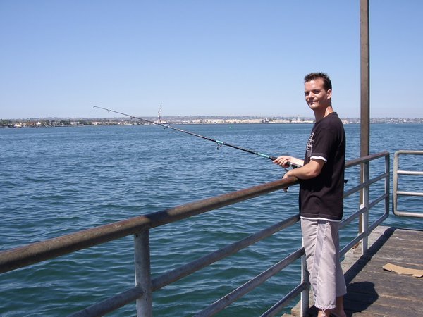Matt fishing