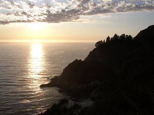Sunset on the Pacific Coast Highway