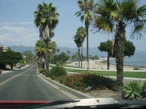 Driving through Santa Barbara