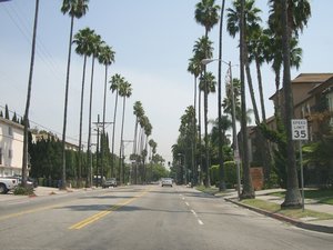 Driving through LA