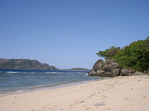 The beach at Naqalia Lodge