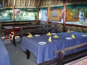 The dining area at White Sandy Beach 