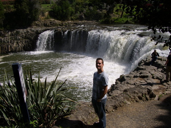 Matt at waterfall