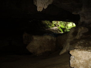 Our way out of Waipu Caves!