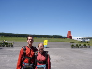 Us about to go skydiving!