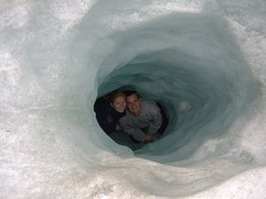 Us in a ice hole