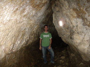 Matt in Clifden Caves