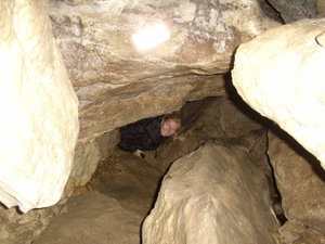 Dianna in Clifden Caves
