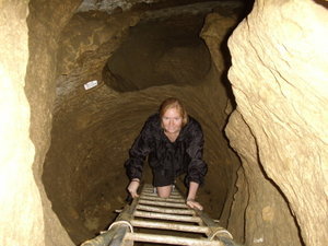 Dianna in Clifden Caves