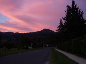 Sunset in Hanmer Springs