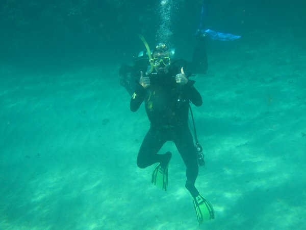 Matt scuba diving