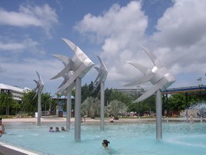Swimming lagoon in Cairns