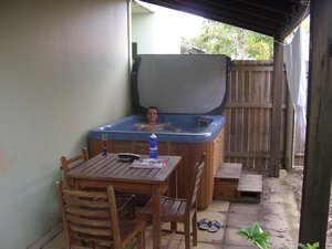 Our private hot tub!