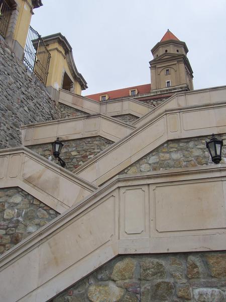 stairway up to Bratislava Castle
