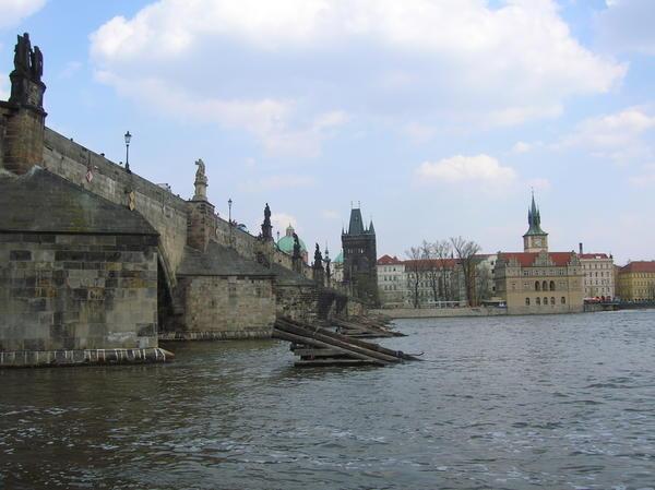 on the banks of the Vltava