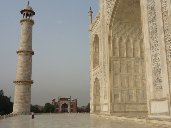 The entrance to the Taj Mahal