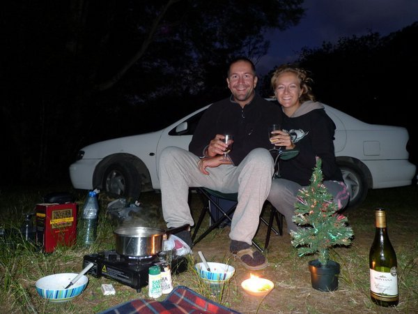 Getting ready for Christmas whilst camping