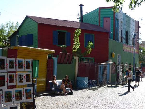 Colourful houses in La Boca, Buenos Aires
