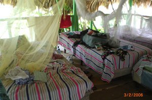 Our dorm room in El Remate