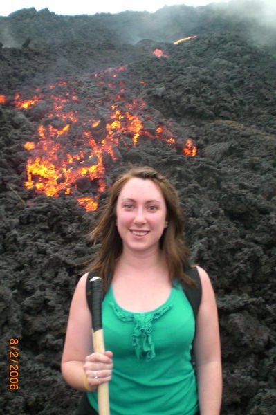 Kirstine by the Lava