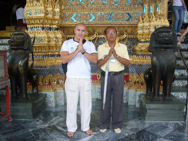 Praying at Emerald Buddha