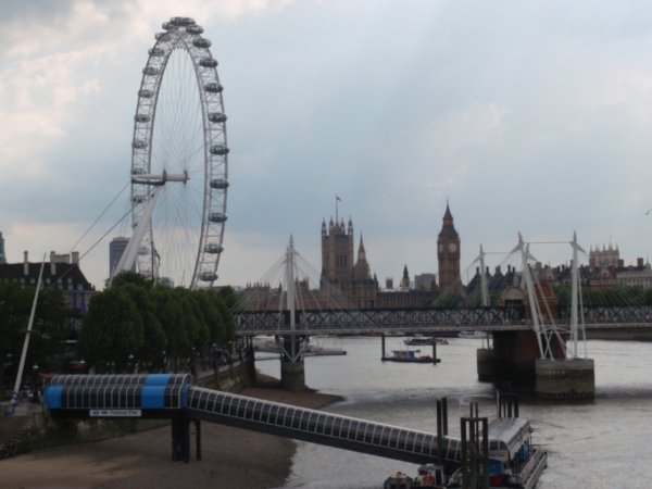 London eye and house of parliament