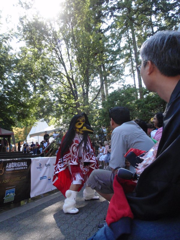 Aboriginal cultural show in Klahowya Village, Stanley Park