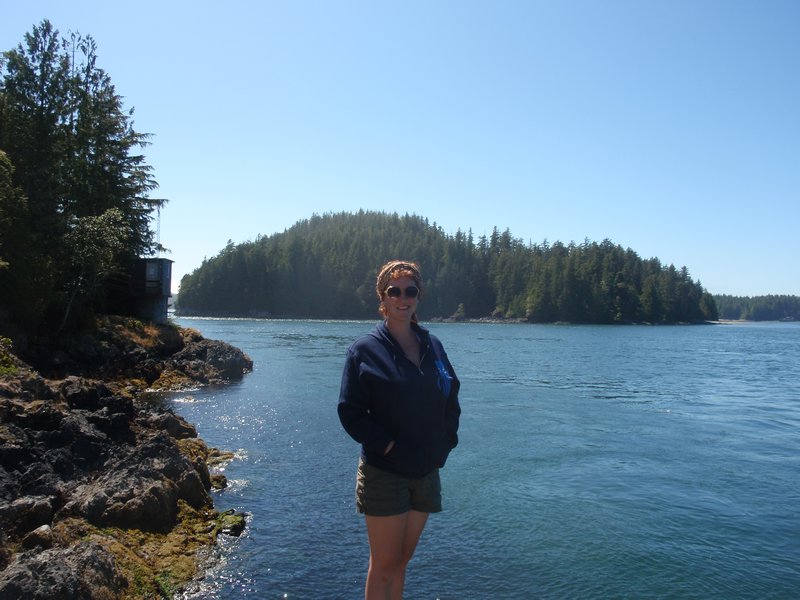 Jen at Clayquot Sound on the west coast