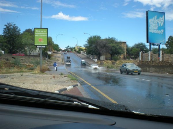 Windhoek in der Regenzeit