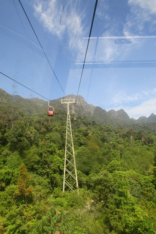 Cable cars going UP