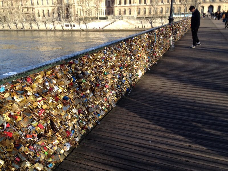 Love lock bridge