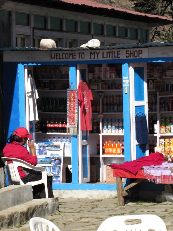 The little shop at Tengboche Monastery