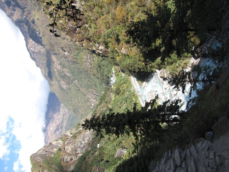 One of the valleys at the beginning of our trek