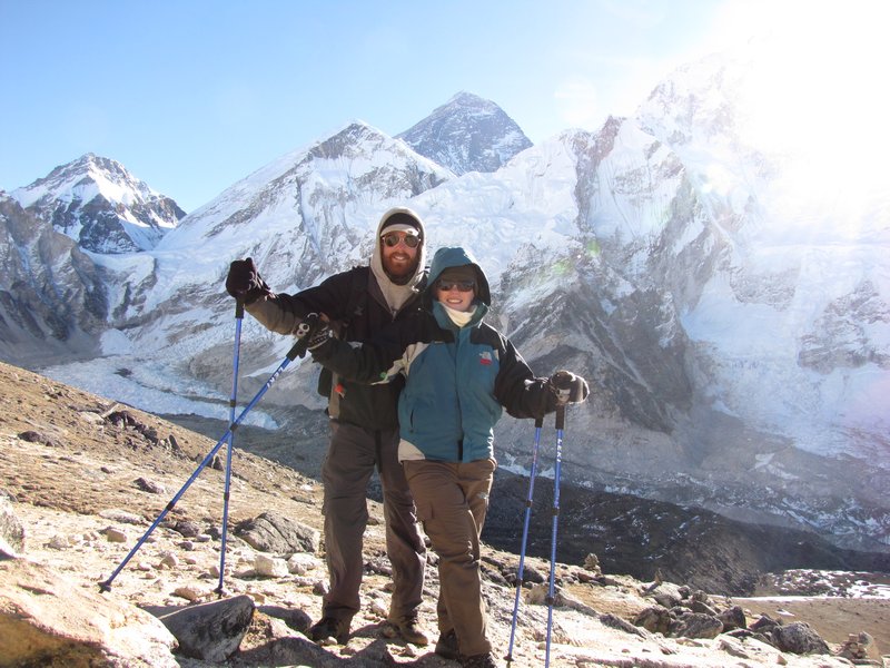 Us with Mount Everest in the background