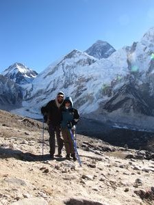 Us with Mount Everest in the background