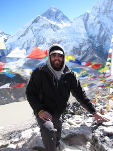 Ste at the summit of Kala Patthar
