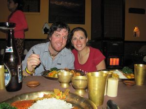 Us at our Nepalese dinner