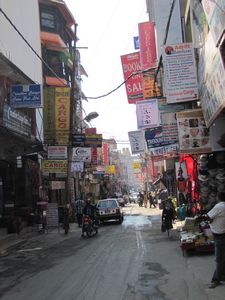 The bustling streets of Kathmandu