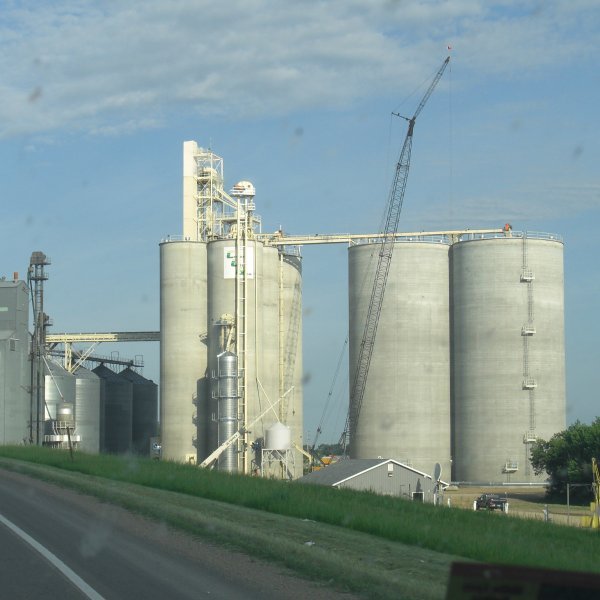 Grain elevators near Jamestown