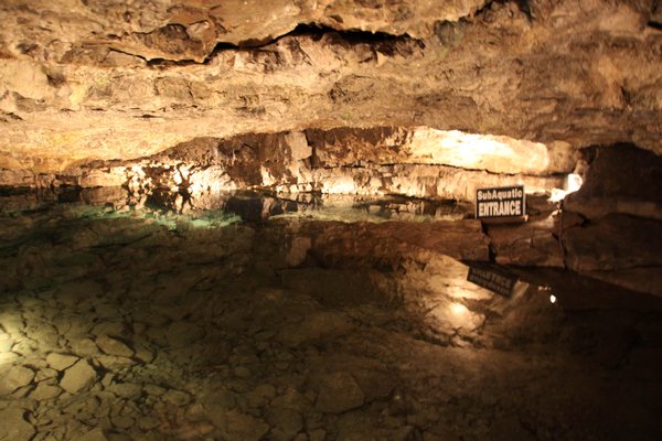The lake in Perry's Cave
