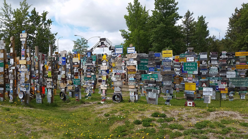 Signpost Forest in Watson Lake, YT