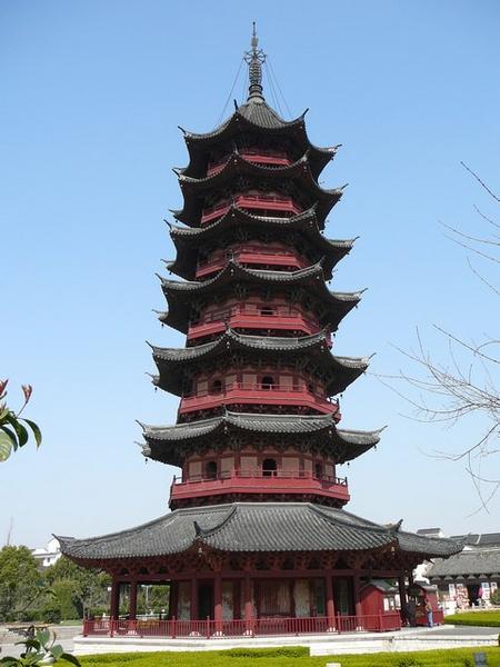 De indrukwekkende Ruigang pagode.