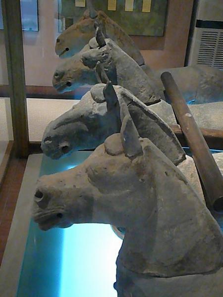 Paarden uit het terracotta leger.