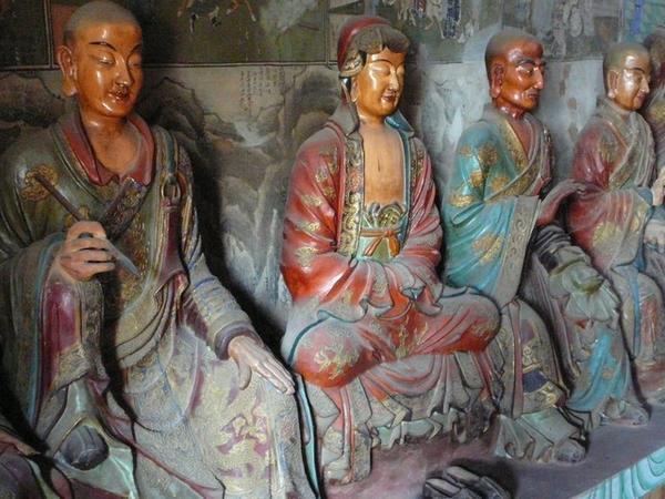 Ook onder de arhats van de Erlangshan te Shenmu, waren er schrijvers 