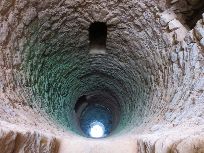 The Arab cistern/well in Silves seen from the top.