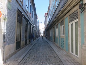 Typical small street in Porto