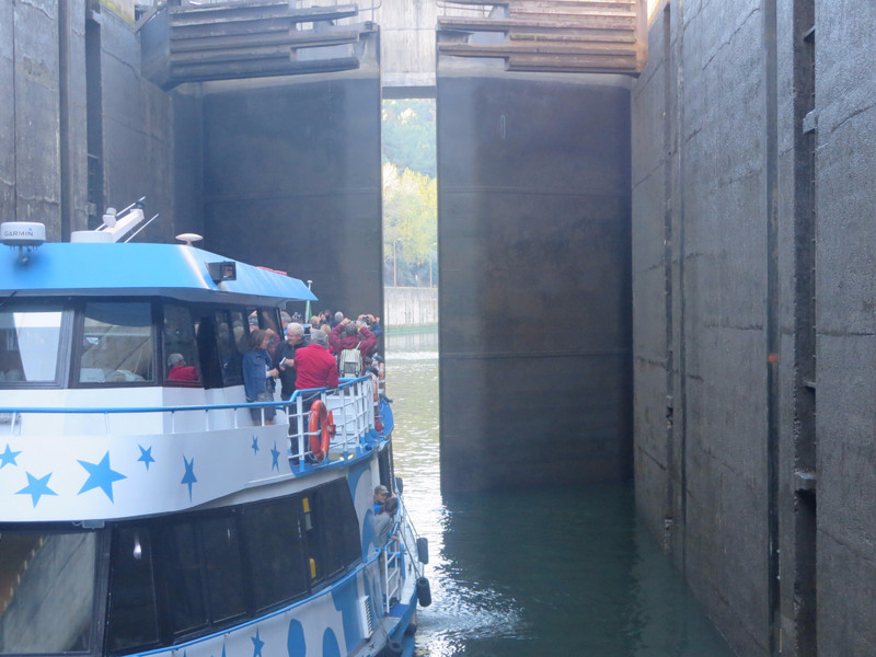 Gates are closing behind a second boat that joined us in the lock