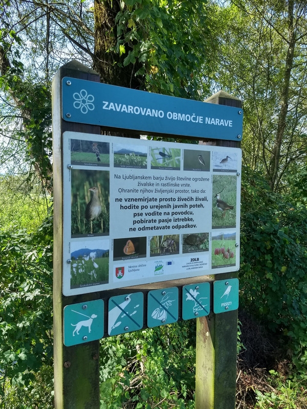 Entrance to the protected area