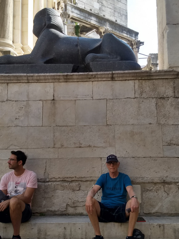 This why we couldn't see the Sphinx in the Peristyle!