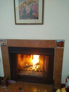We have a fireplace!